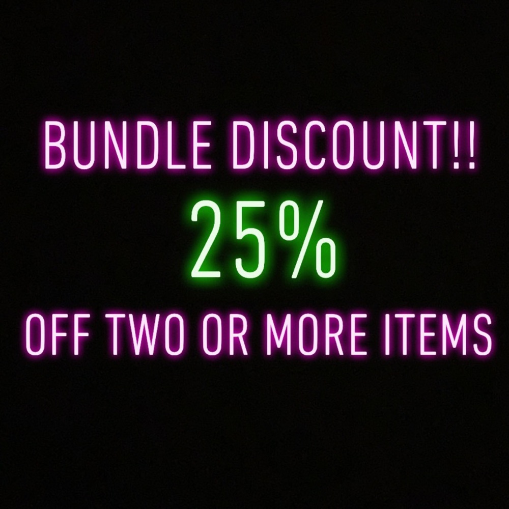 25% OFF!! Bundle of 2 or more!